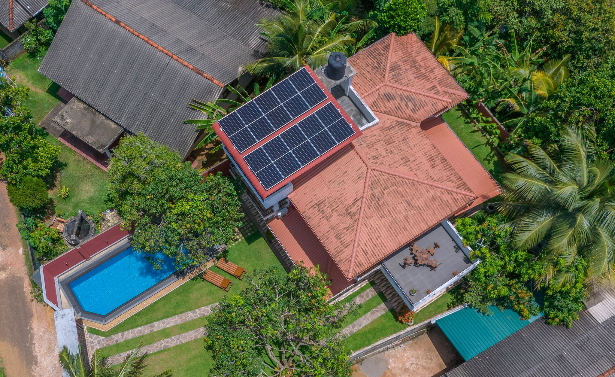 Aerial Villa View