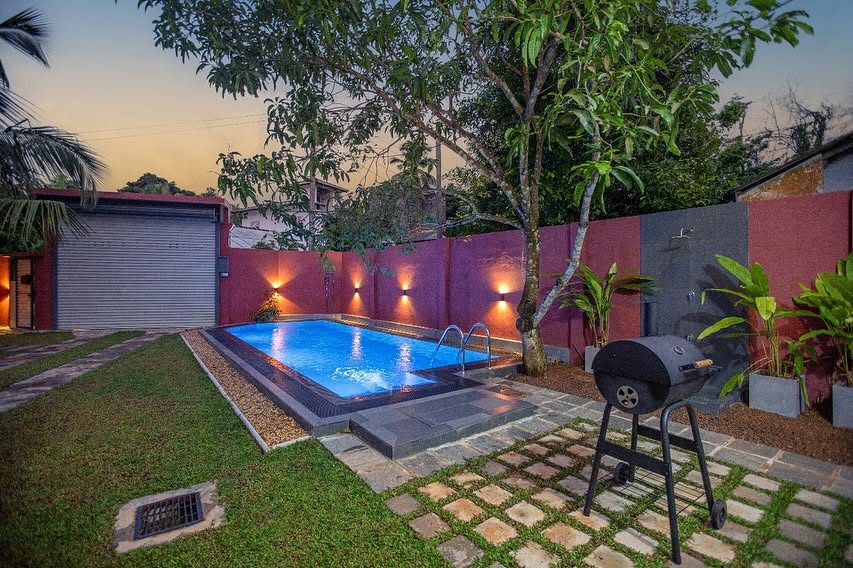 Night Pool View